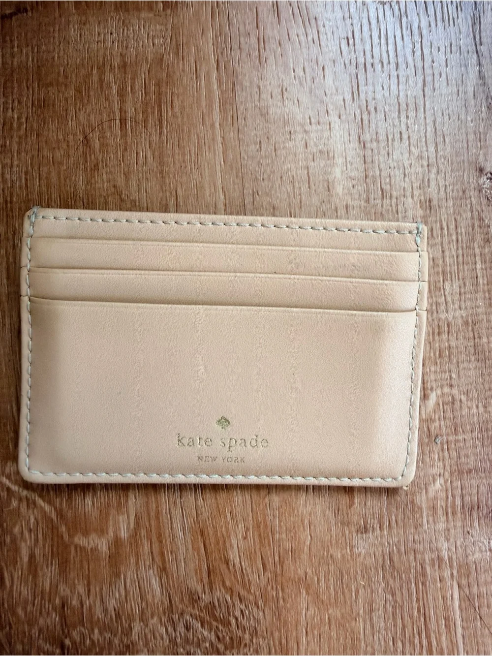 kate spade Yellow Leather slim Card Holder